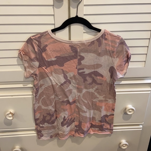 We The Free People Clare Blush Camo Print Tee - Picture 7 of 7
